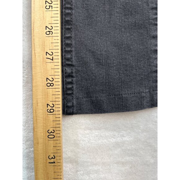 We The Free Jeans Womens 26 Black Denim‎ High-Rise Flare Stretch Waist - Picture 5 of 8